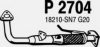 FENNO P2704 Exhaust Pipe